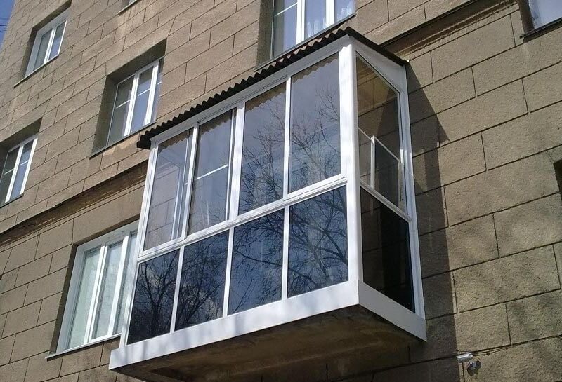 Холодное остекление балкона - фото 130