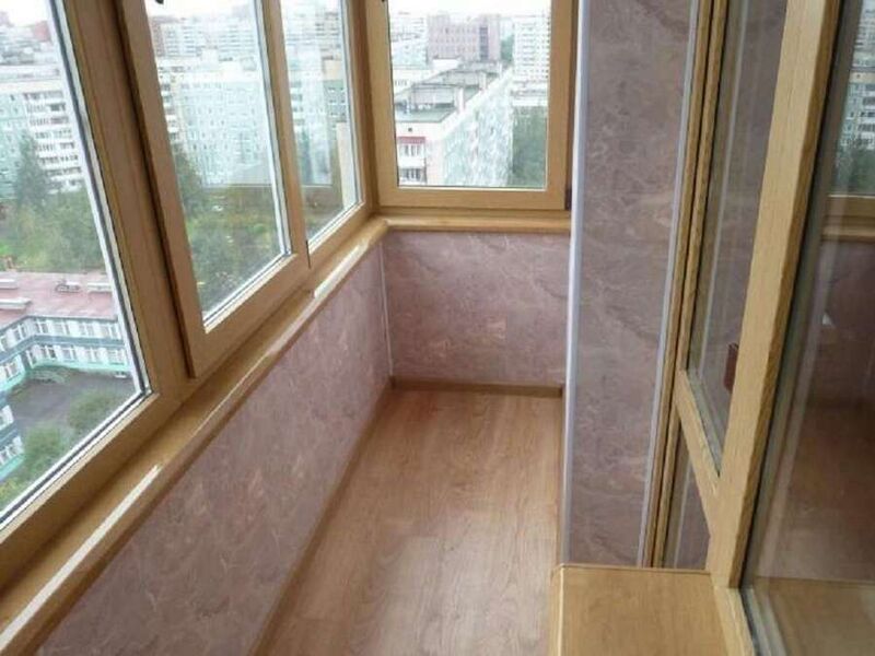 Теплое остекление балкона - фото 150
